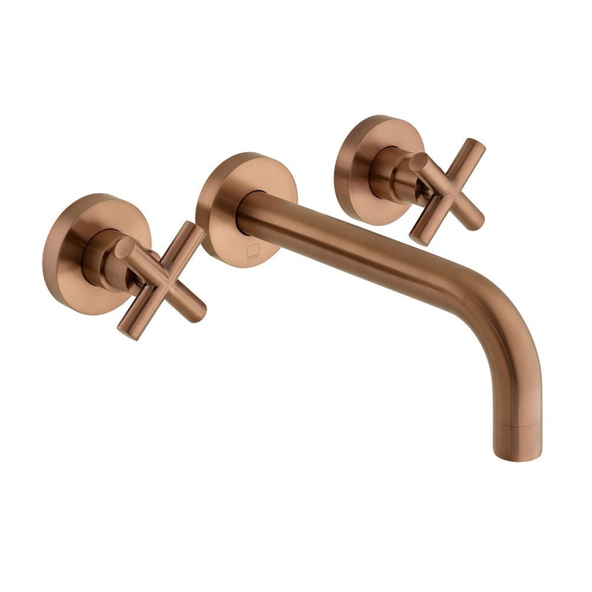 Cutout image of Vado Individual Elements Brushed Bronze Wall-Mounted Basin Mixer